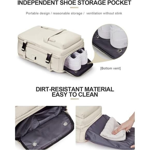 Carry On Backpack for Women, Airline Approved Large Travel Backpack - Picture 5 of 7